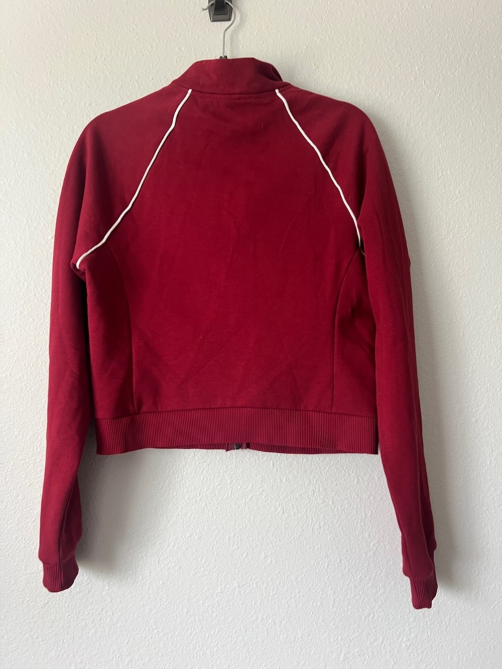 Oner Active JERSEY TRACKSUIT ZIP UP JACKET ruby red large - Picture 3 of 3